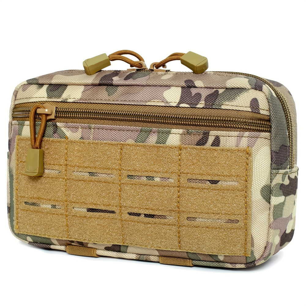 Luc กลางแจ้ง Molle การจัดการแนวนอนกระเป๋าคาดเอวกระเป๋าเครื่องมือ EDC อเนกประสงค์
