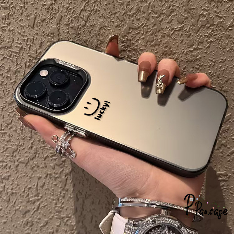แฟชั่นเรียบง่ายรอยยิ้มเข้ากันได้เคสไอโฟน 16 13 11 15 14 12 Pro Max XR 7Plus X XS Max 16 7 8 15 14 Plus SE 2020 TPU นุ่ม