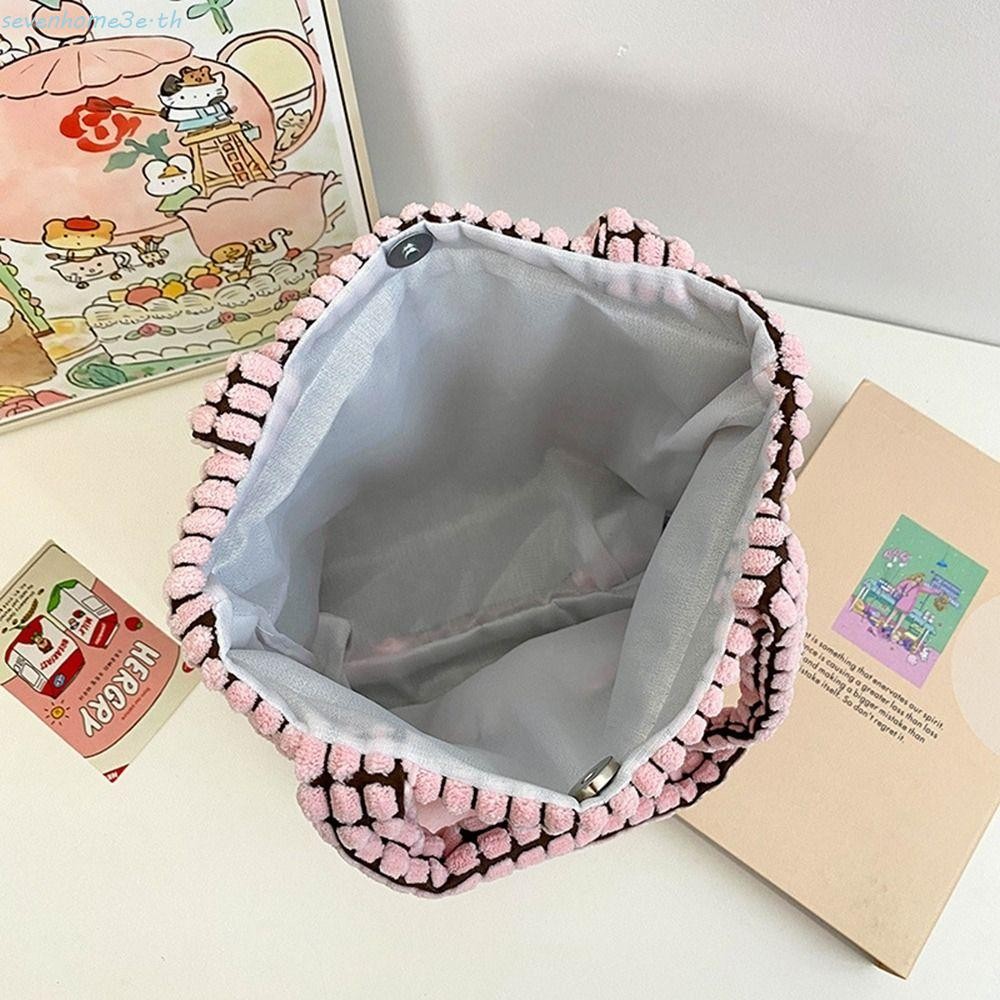 Sevenhome3e กระเป๋าถือตุ๊กตา, อะนิเมะ Melody Capybara Tote Bag, กระเป๋าเก็บหมีน่ารักการ์ตูนกระเป๋าสะพายการ์ตูนสาว