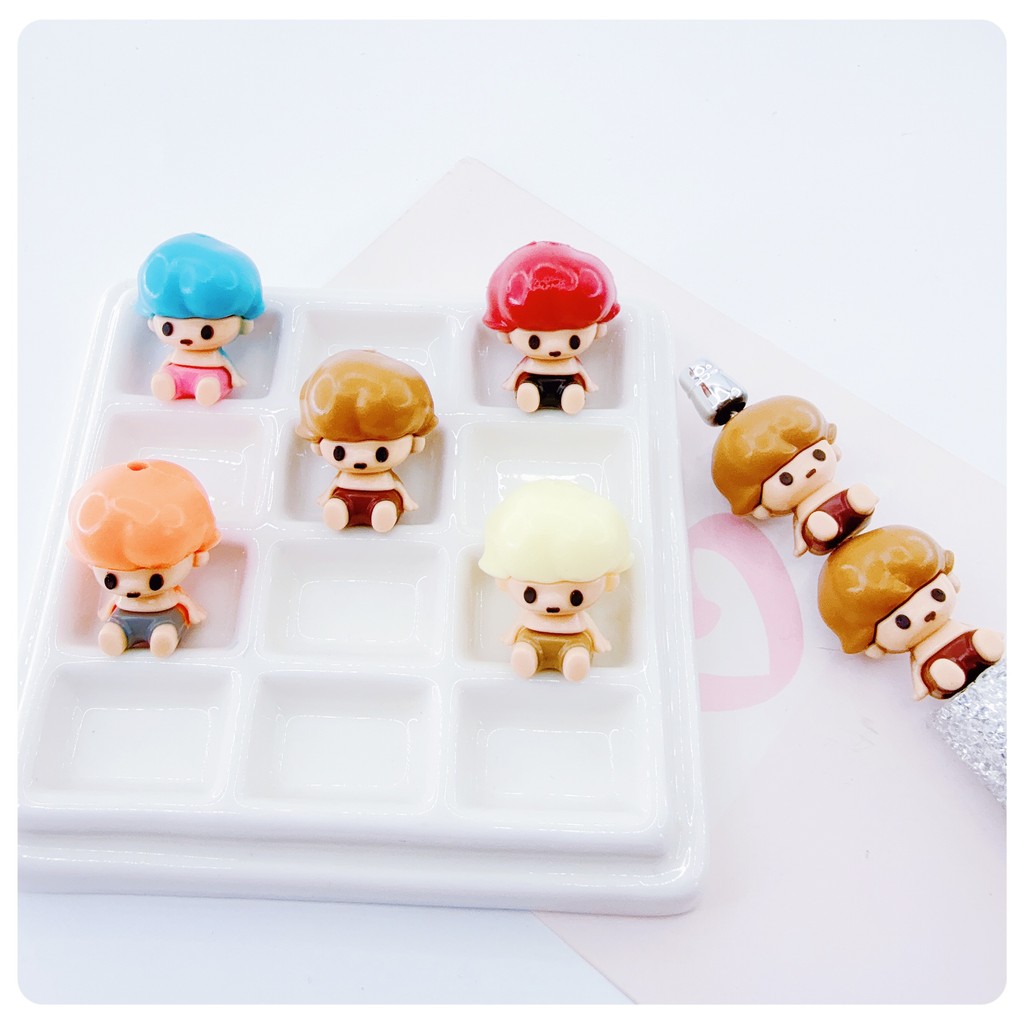 ยาง DIMOO พร้อมรูการ์ตูนลูกปัดปากกาอุปกรณ์เสริมโซ่กระเป๋าโซ่โทรศัพท์มือถือ diy ทําด้วยมือลูกปัดหลวม