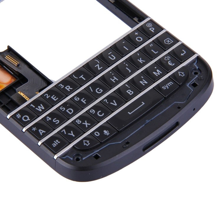 คุณภาพดี 3 in 1 สําหรับ BlackBerry Q10 (คีย์บอร์ด + กรอบกลาง + แผ่นด้านหลังแผงเลนส์กล้อง) Full Assembly Housing Cover - รูปที่ 4
