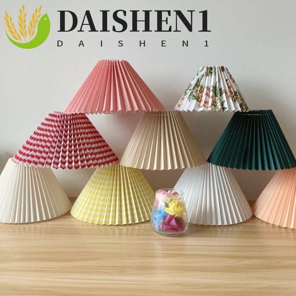 DAISHEN1 โคมไฟจีบ, ฝาครอบโคมไฟตั้งโต๊ะล้างที่ทันสมัย, ตกแต่งเพดาน DIY Retro Minimalist โคมระย้าฝาครอบห้องนั่งเล่นห้องรับประทานอาหาร