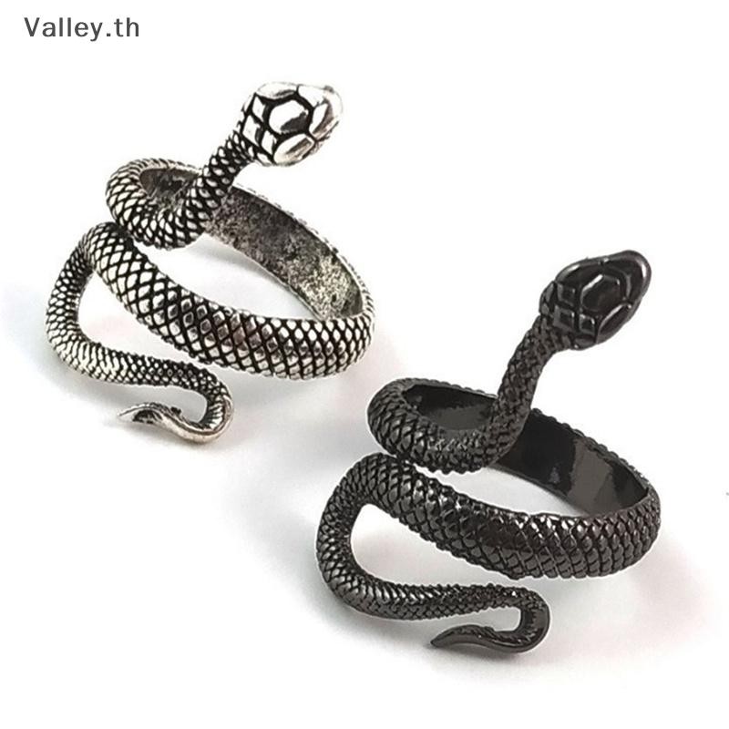 [Valley] Stereoscopic Retro Punk Snake Ring Party Snake Opening Adjustable Ring Jewelry TH