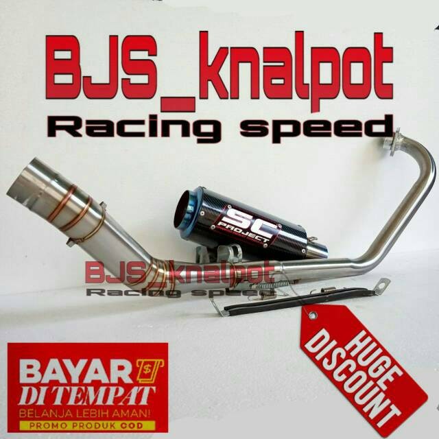 RACING ไอเสีย SC PROJECT cbr150r VIXION R15 v2 V3 SATRIA FU CB150 TIGER SONIC 150 XABRE VERZA ETC.