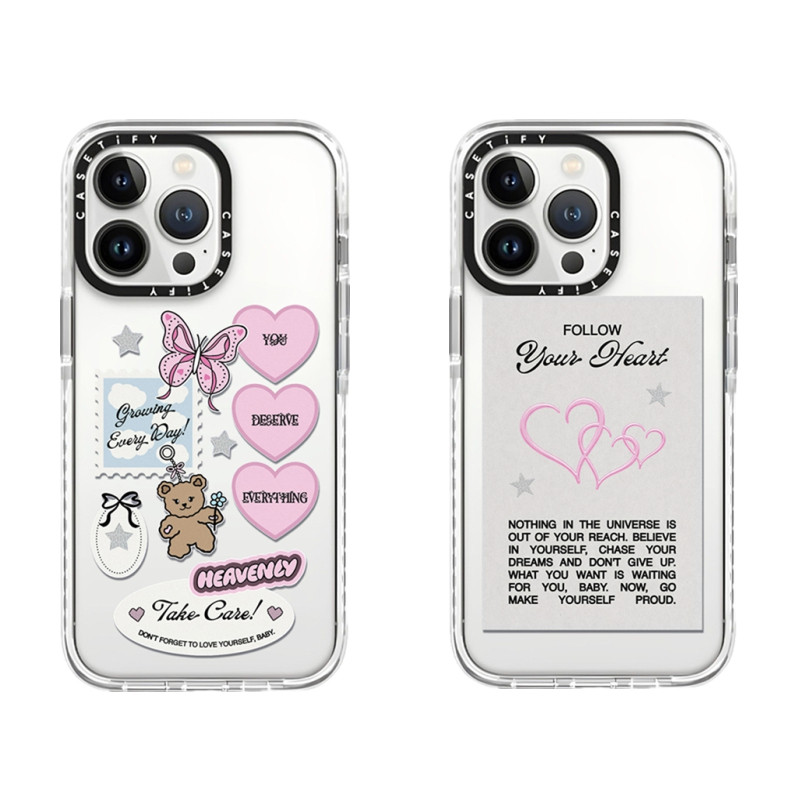 Caseti Top Girls Studio Soft Case สําหรับ iPhone 16 16e 15 14 Plus 11 12 13 Pro Max กันกระแทก TPU Clear Blue ซิลิโคนปลอก