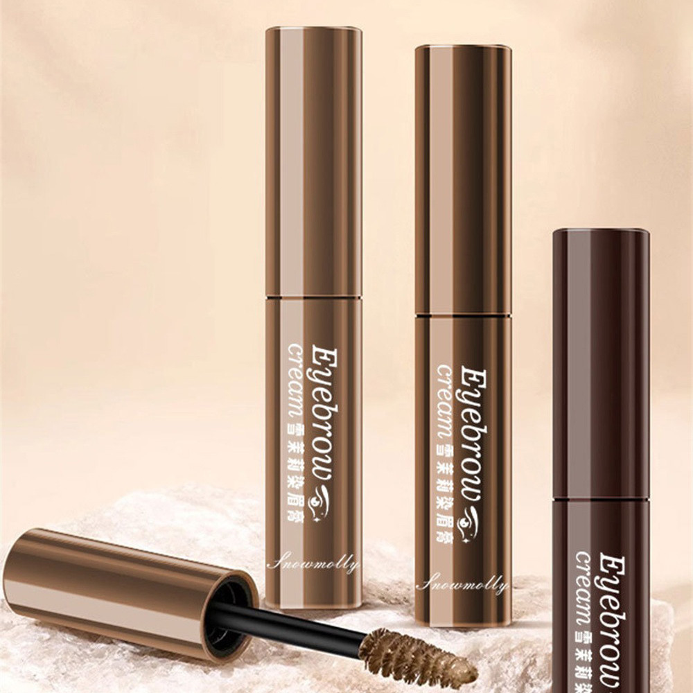 สโนว์ จัสมิน คิ้ว บาล์ม กันน้ำเหงื่อแต่งหน้าไม่เวียนหัวไม่ง่ายที่จะจางหายสีง่าย ครีมทาคิ้วสีธรรมชาติ ราคา ถูกที่สุด ดีลบีเคเค แกลเลอรีภาพที่ 3