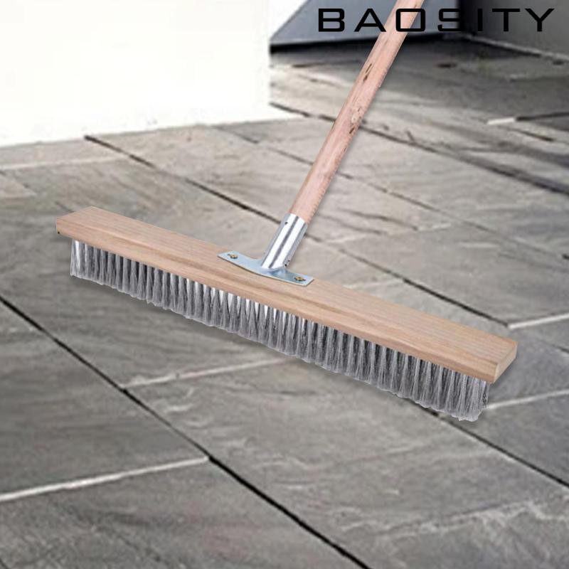 [Baosity] Heavy Duty Push Broom Scrubber Brush Head สําหรับโรงรถและทําความสะอาดฝักบัว 50 ซม.