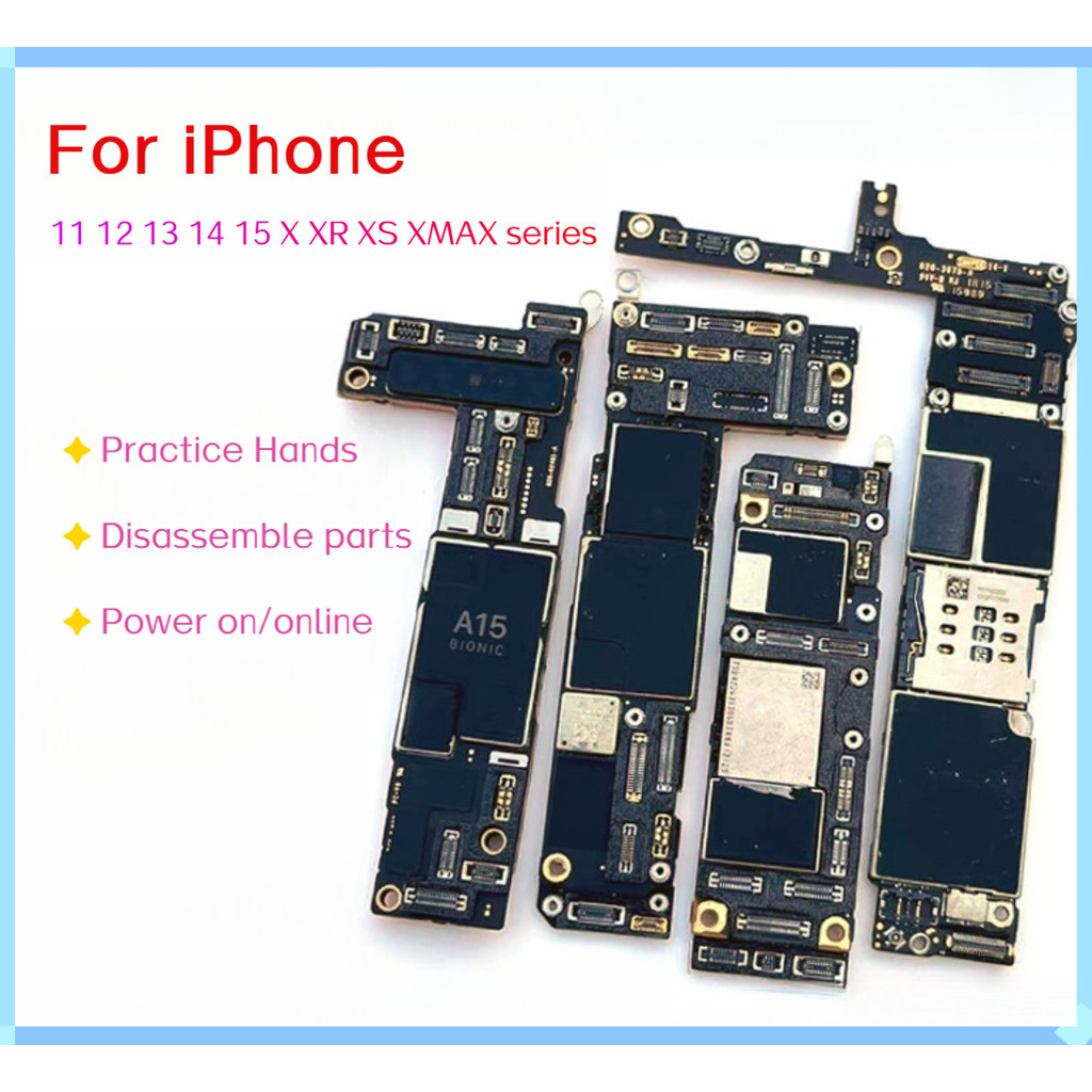 Practice/ชํารุดเมนบอร์ดสําหรับ iPhone 12/11/13/15/X/14 Pro Max/XR/XS/X Max Series - Boot/No Boot/ID Removal Training Board