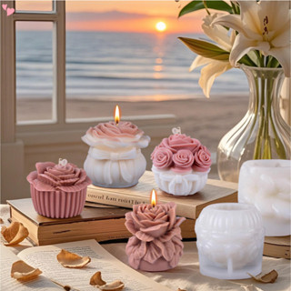 แม่พิมพ์เทียนเสากุหลาบแฮนด์เมด - แม่พิมพ์ซิลิโคนดอกกุหลาบ 3 …