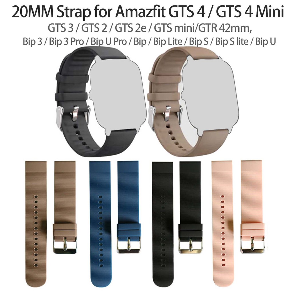 สําหรับ Amazfit Watch GTS Series สายรัด, ชุดสี 20 มม. (สําหรับนาฬิกา GTS 4, GTS 4 Mini, GTS 2 Mini, 