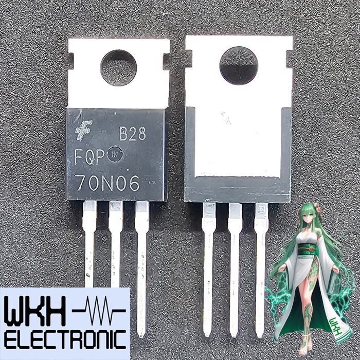 เครื่องมือชิ้นส่วน FQP70N06 FQP 70N06 TO-220 Mosfet N-Ch 60V 70A RFP70N06