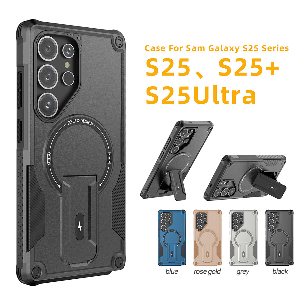 เคส For Samsung A55 A05S A54 A06 A16 Case Samsung S24 S25 Ultra A26 A36 A56 Magnetic วงเล็บที่มองไม่เห็น หุ่นยนต์