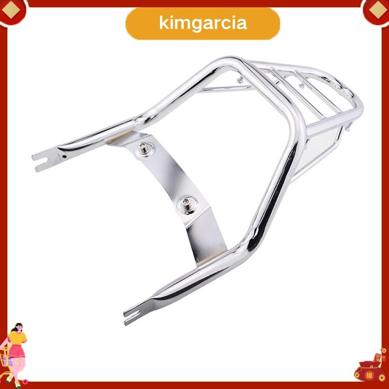 kimgarcia แร็คด้านหลังรถจักรยานยนต์ Chrome กระเป๋าเดินทางเหมาะสําหรับ Z125 Monkey 125 2018-2022 อุปก