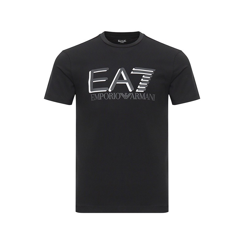 Emporio Armi EA7 Armi - เสื้อยืดแฟชั่นพิมพ์ลายคอกลมผ้าฝ้ายแท้ - ไซส์ S-5XL