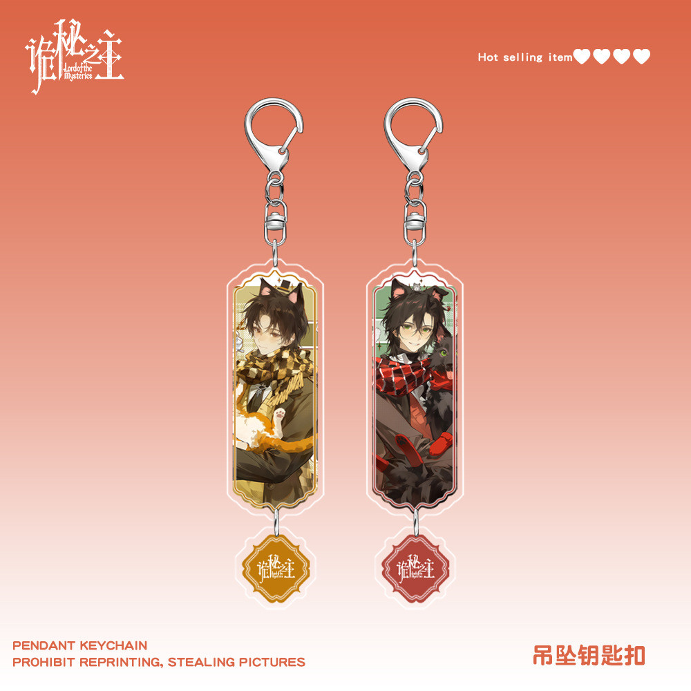 Lord of Mysteries Anime KeyChain Klein Moretti Leonard Mitchell Men Key Chain สําหรับผู้หญิงแฟชั่นรู