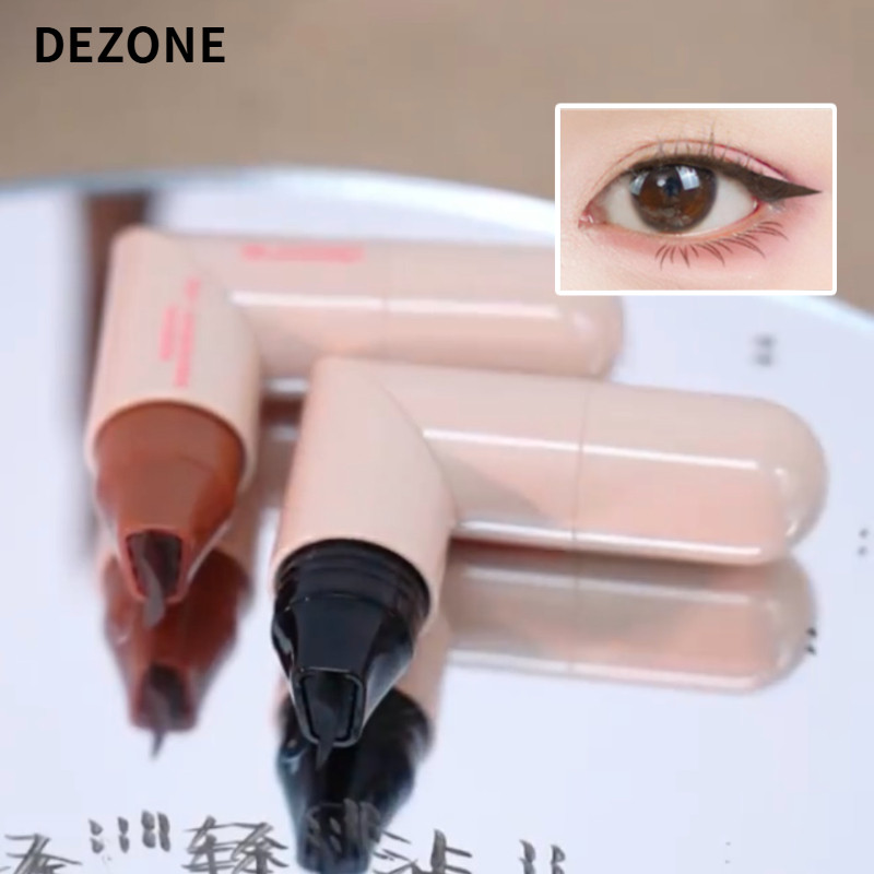 DEZONE Eyeliner Integrated Eyeliner Seal หมดเขตอย่างแม่นยํา Lazy Eyeliner