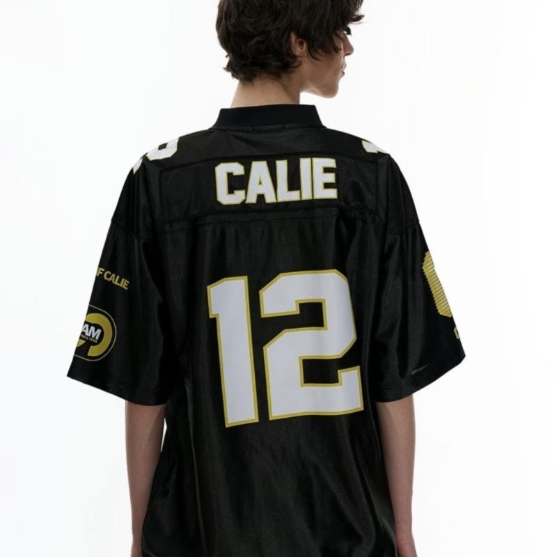 CLIFF เสื้อยืดแขนสั้น คอวี พิมพ์ลายแฟชั่น เสื้อกีฬา แบบหลวมลำลอง - รูปที่ 3