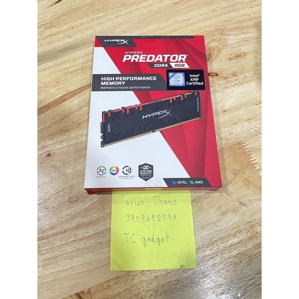 (สินค้ามือ2) DDR4(3200)32GB (16GBX2) Kingston (Hyper-X PREDATOR/HX432C16PB3AK2/32)