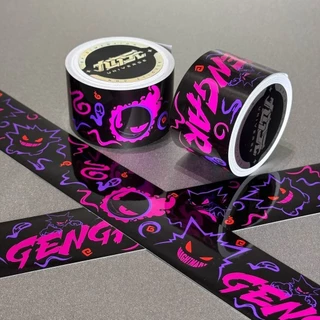 Graffiti อินเทรนด์เล่น Gengar Pokémon เทปเดสก์ท็อป DIY ตกแต่งไฟฟ้ารถกระเป๋าเดินทางกันน้ําสเก็ตบอร์ดสติกเกอร์-Niubaos Shop