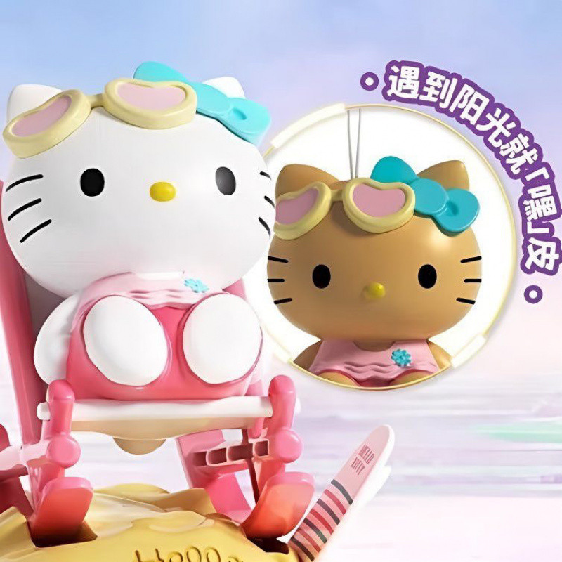 Hello Kitty เปลี่ยนสีได้ Charm Sanrio พบกับจี้คิตตี้เปลี่ยนสีอัลตราไวโอเลต ตุ๊กตา Hello Kitty น่ารัก