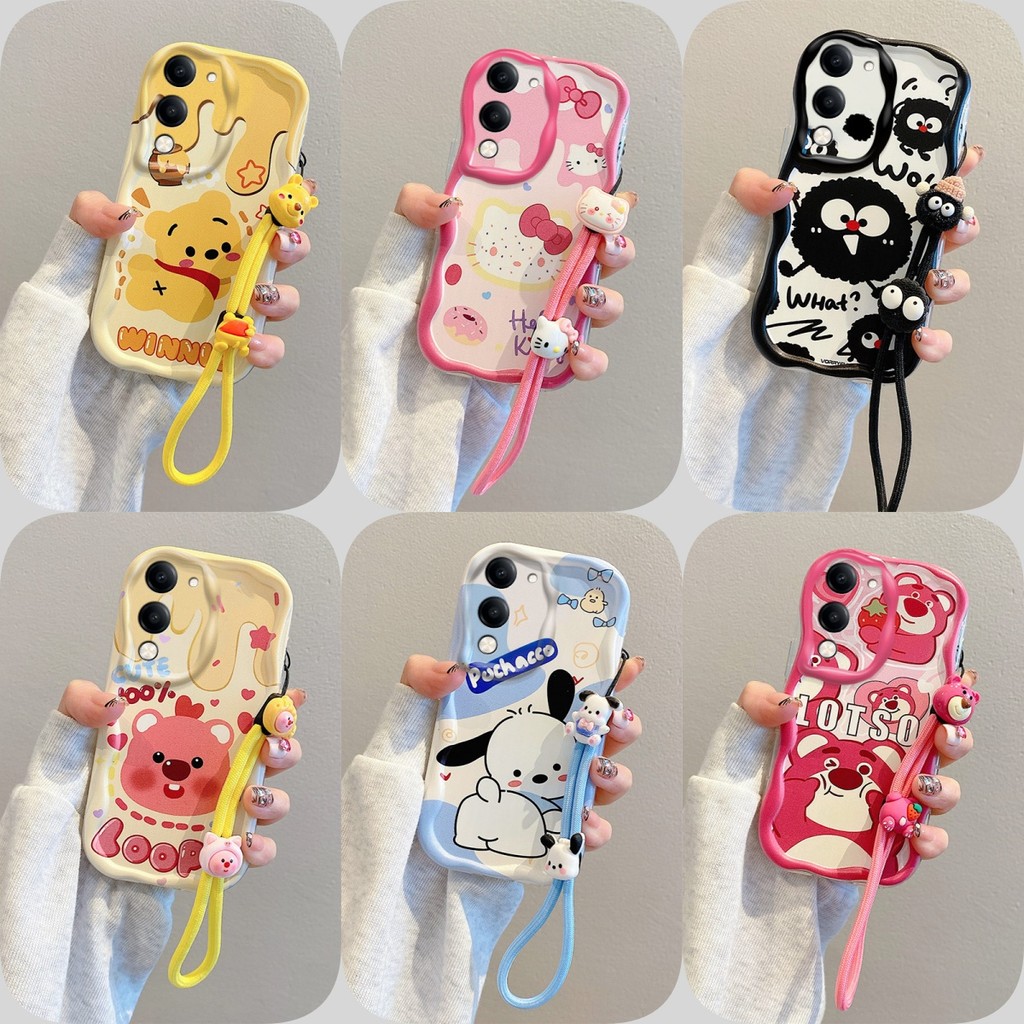 เคส VIVO Y04 สไตล์อนิเมะป้องกันการตก เคสซิลิโคนอ่อนนุ่ม TYMR2