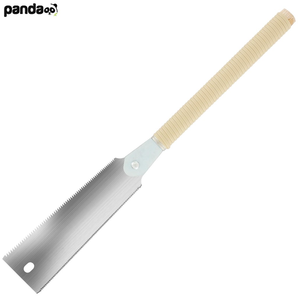 เลื่อยมือญี่ปุ่น 9.3 นิ้ว SK5 เหล็กคาร์บอนสูง Double Edged Hand Saw Incisive Hand Pull Saw 10/17 TPI