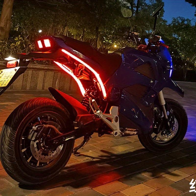2 ชิ้น 60 ซม./23.62in รถจักรยานยนต์ไฟเลี้ยวไฟ LED Strip Dual สี DRL ไฟ LED รถไฟตกแต่ง 12V - รูปที่ 6