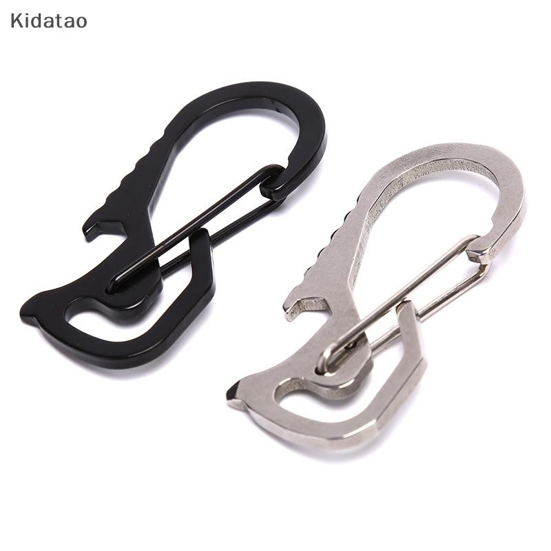 Kidatao 1 ชิ้นกลางแจ้งที่มีประโยชน์สแตนเลสหัวเข็มขัด Carabiner พวงกุญแจพวงกุญแจแหวนคลิปตะขอใหม่ ราคา ถูกที่สุด ดีลบีเคเค รูปภาพหลัก