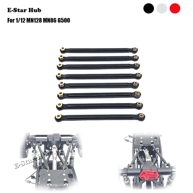 แชสซีแก้ไขดึงก้านสำหรับ1/12 MN128 MN86 G500โลหะอัพเกรดชิ้นส่วน RC รุ่นตีนตะขาบรถยนต์รถบรรทุก Buggy