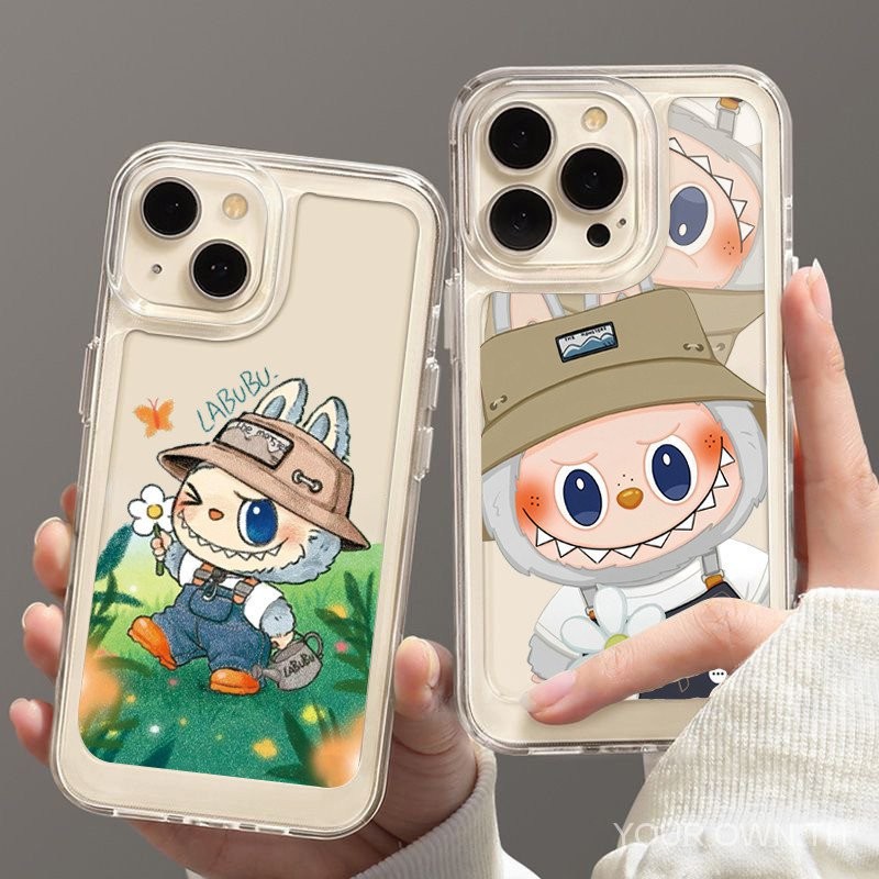 LOOK up น่ารัก labbubu สำหรับ iPhone xsmax XR 11PROMAX se2020 15PLUS 14plus X 7 8PLUS 12pro 12PROMAX 15pro XS 13pro 16pro 14PROMAX เคสโทรศัพท์ efgj
