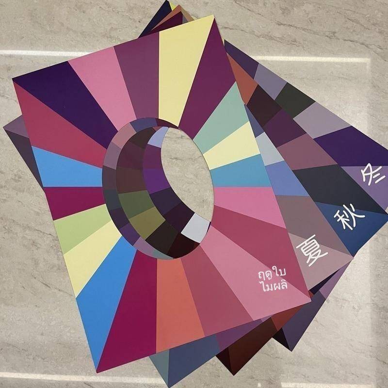 personal color การทดสอบสีผิวสี่ฤดูกาล four seasons test card cold and warm skin color test