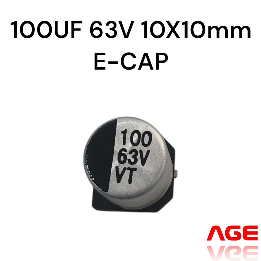 100UF 63V SMD Aluminum Electrolytic Capacitor 10X10mm