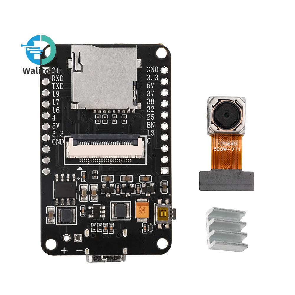Esp32-cam บอร์ดพัฒนา WiFi โมดูลบลูทูธ CH340X OV5640 AF-72 มม. กล้อง 500W พิกเซล