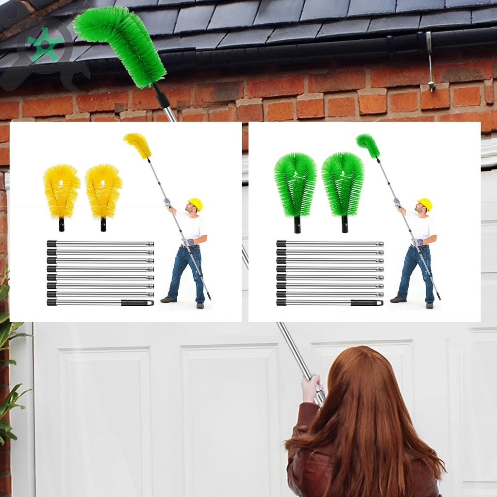 Gutter แปรงทําความสะอาด Enduring Gutter Cleaner Telescopic Gutter เครื่องมือทําความสะอาดสําหรับทําคว
