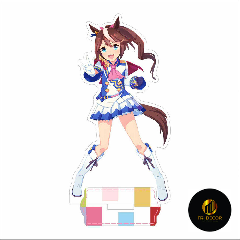 พวงกุญแจ โมเดลสแตนดี้ อะนิเมะ Pretty Derby Seiun Sky Eishin Flash MrCB ของตกแต่งโต๊ะเรียน