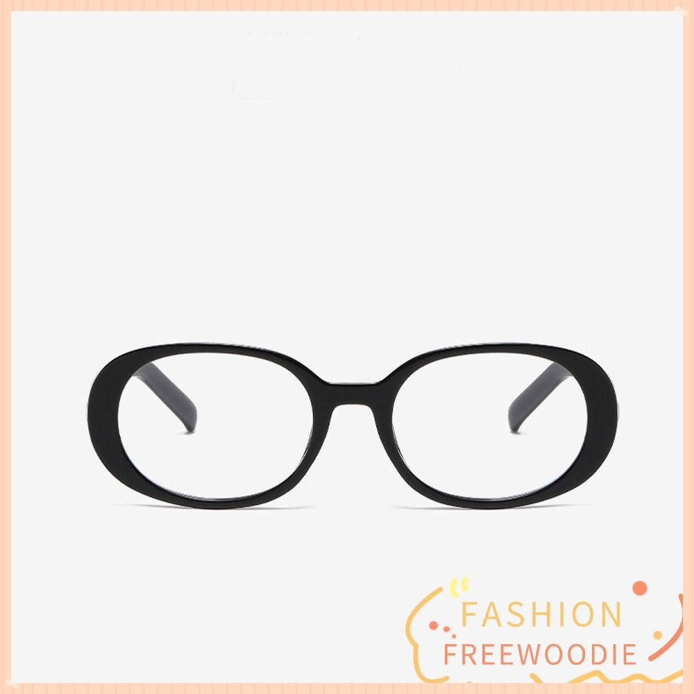 แว่นตา FREEWOODIE กรอบแว่นตาป้องกันแสงสีฟ้ารูปไข่แฟชั่น TR90 แว่นตาแสงอัลตร้าสําหรับผู้หญิงผู้ชาย
