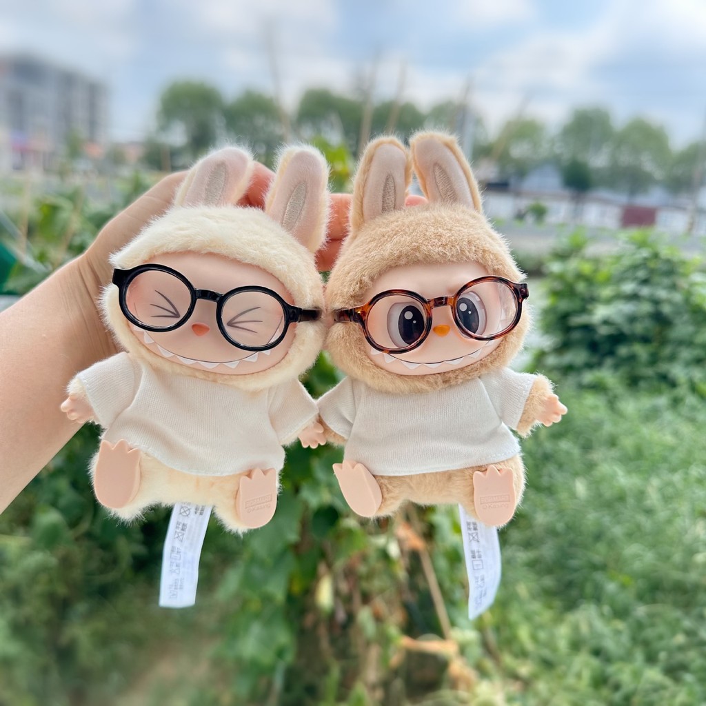 เฉพาะแว่นตาสําหรับ 15 ซม. mini Labubu อุปกรณ์เสริมชุดแว่นตาหลายแบบ จับคู่ได้ดีเสื้อผ้าต่างๆ Doll Accessory