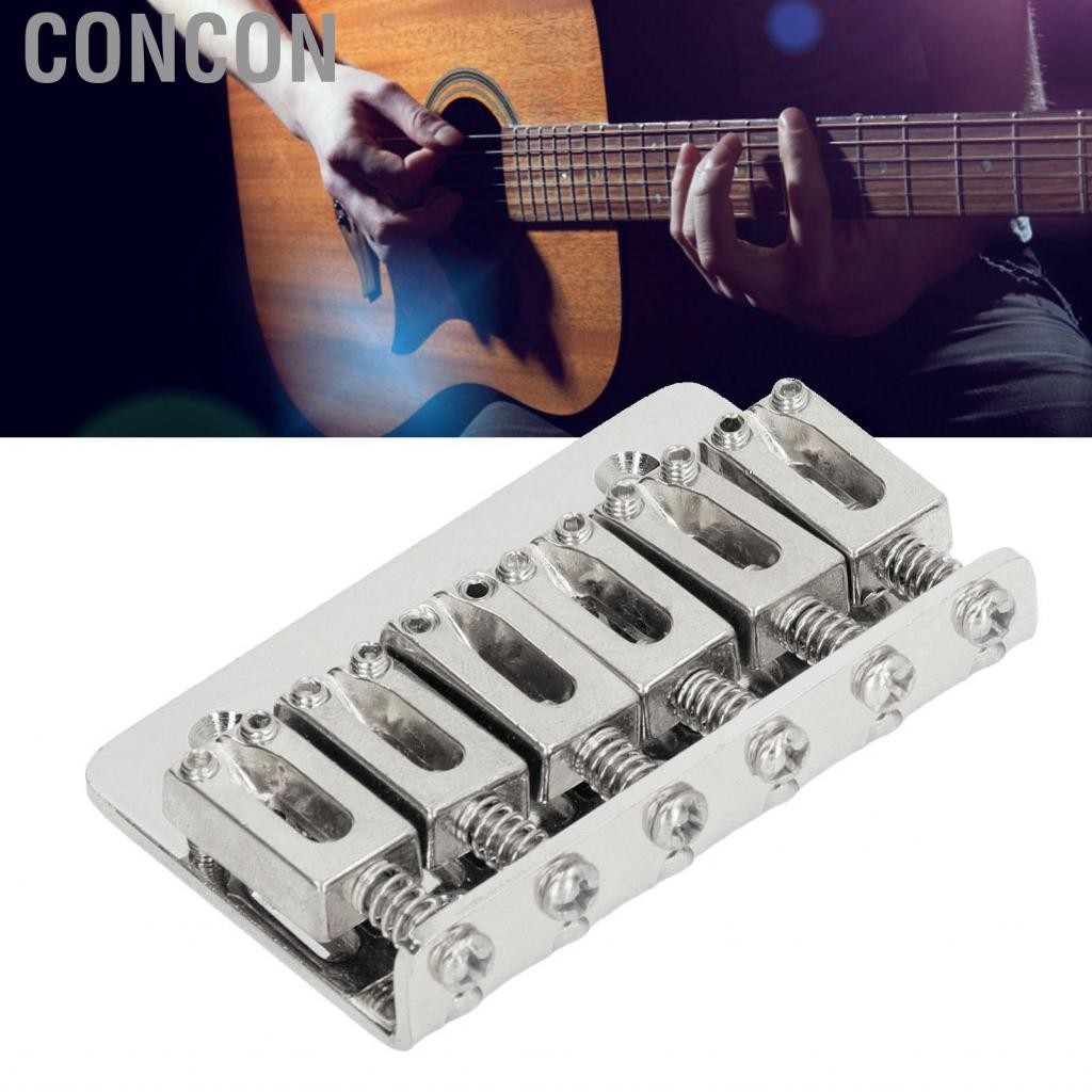 Concon 6 String Guitar FIXED Saddle Bridge Hardtail TOP Loader เหล็กไฟฟ้าใหม่