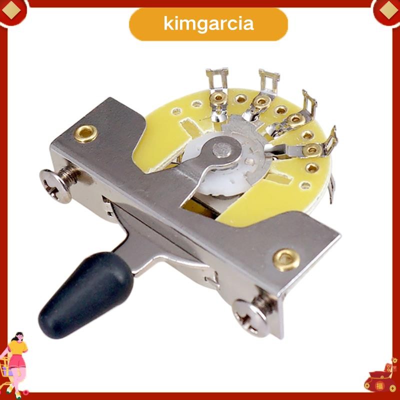 kimgarcia Guitar Metal 5 Way Lever Switch Selector สําหรับชิ้นส่วนกีตาร์ไฟฟ้าทดแทน