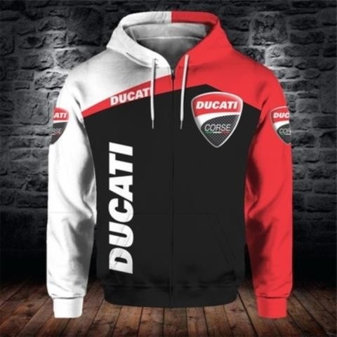 DUCATI เสื้อรักบี้ทีมฤดูใบไม้ร่วงฤดูหนาวเสื้อแข่งผู้ชายอุปกรณ์ขี่มอเตอร์ไซค์กันกระแทก J