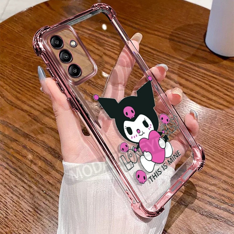 SAMSUNG สําหรับsamsung A04sเคสโทรศัพท์ซิลิโคนอ่อนนุ่มElectroplating TPU SoftCaseสี่มุมAnti-Dropการ์ตูนกันกระแทกSamsung Galaxy A04s SM-A047fปลอกฝาครอบป้องกัน
