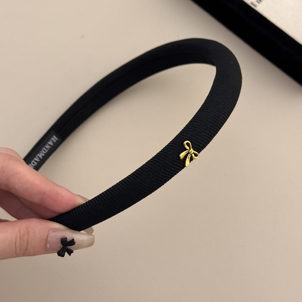 2024 ป้ายทองผีเสื้อขนาดเล็กที่เรียบง่ายย้อนยุคที่คาดผมที่คาดผมฟองน้ํา - รูปที่ 4