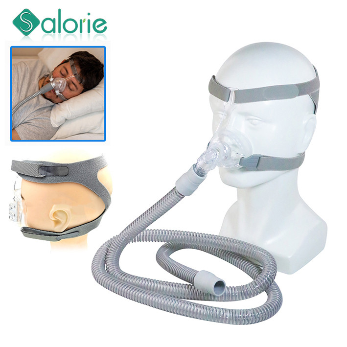 Salorie CPAP หน้ากากจมูกปรับหมวกและหัวเข็มขัดสําหรับ CPAP Auto CPAP หน้ากากจมูกสําหรับการหยุดหายใจขณะหลับและกรน