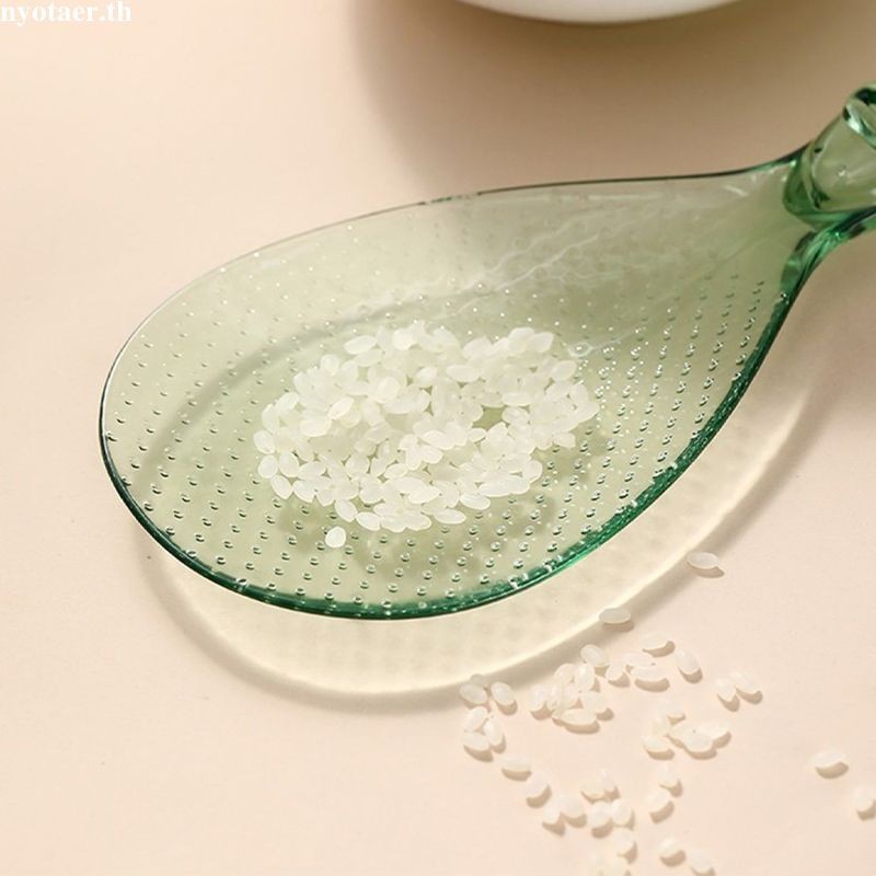 ✨COD✨ทัพพีตักข้าว ทัพพี ทัพพีตักอาหาร ทัพพีฟางข้าวสาลี ทัพพีพลาสติก ข้าวไม่ติด ล้างง่าย ตักข้าวไม่ติดทัพพี - รูปที่ 4