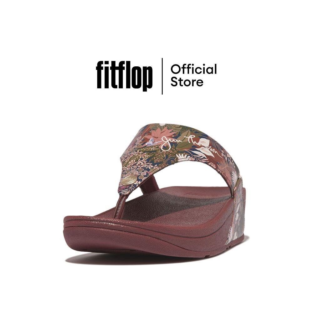 FITFLOP LULU X JT LEATHER TOE-POST รองเท้าแตะแบบหูหนีบผู้หญิง รุ่น HU5-313 สี BROWN