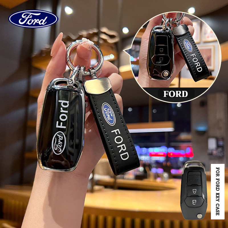 Ford 2 ปุ่มกุญแจรถ Ford Key Case ใช้งานร่วมกับ Ford ranger xls 2018-2023/ranger wildtrak 2014-2017/ranger xlt 2014-2017/EVEREST