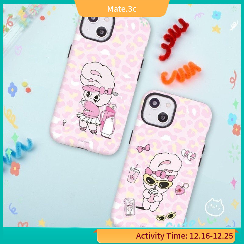 เคสโทรศัพท์มือถือ ลายการ์ตูนกระต่าย สองชั้น สําหรับ iphone11 12 13 14 15 12Promax 13Promax 14pro 14pro Max X Xs XR 4bqt G9PP
