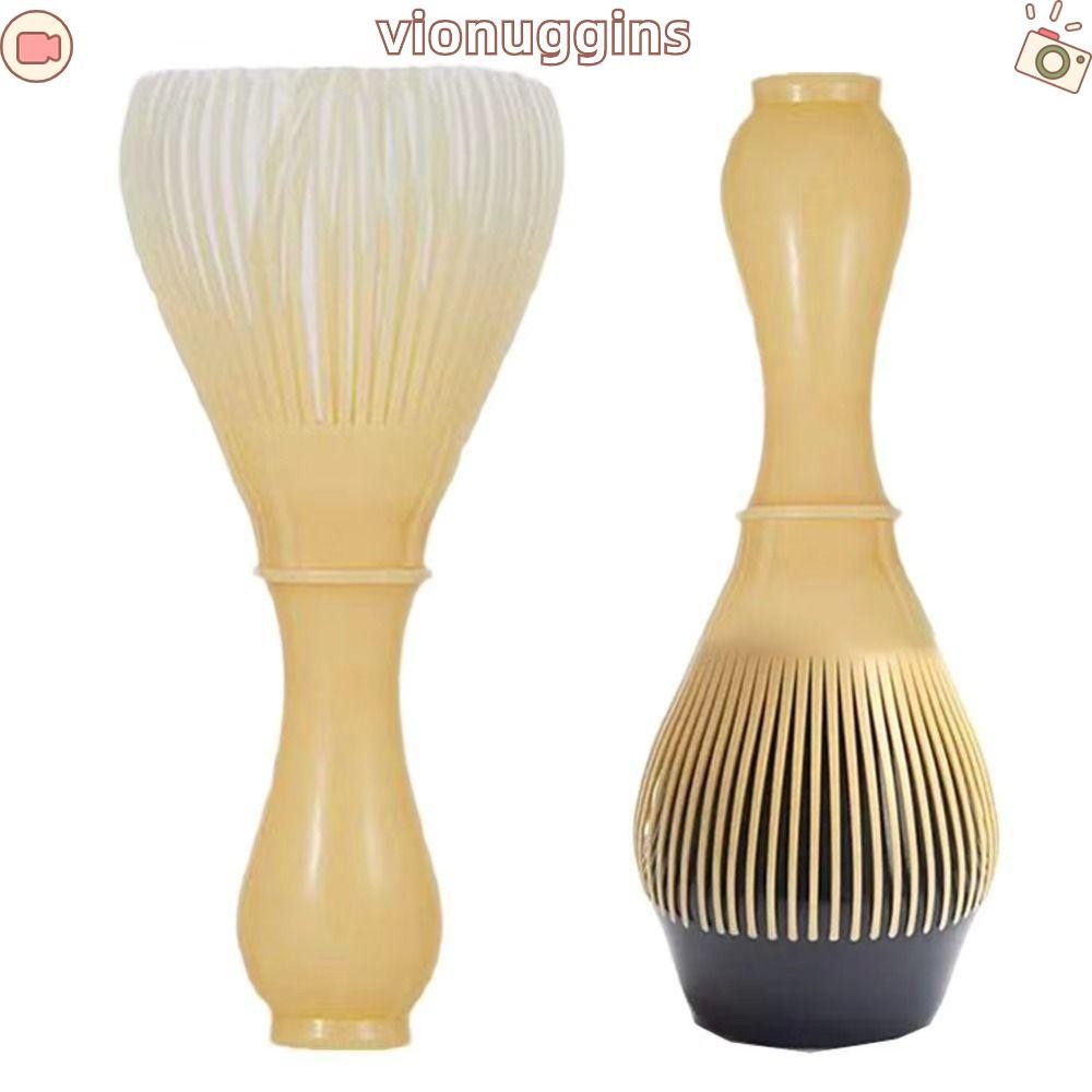 Vionuggins Matcha Whisk,Reusable Heat-Resistant Green Tea Powder Whisk, Matcha Tool Handcrafted PP Tea Brush