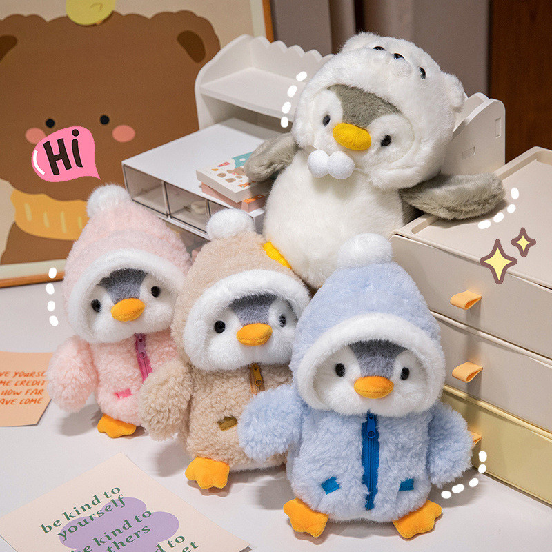 น่ารักตุ๊กตาเพนกวิน  แต่งตัว นุ่มและน่ารัก  ของขวัญวันเกิด  ส่งให้ญาติและเพื่อน