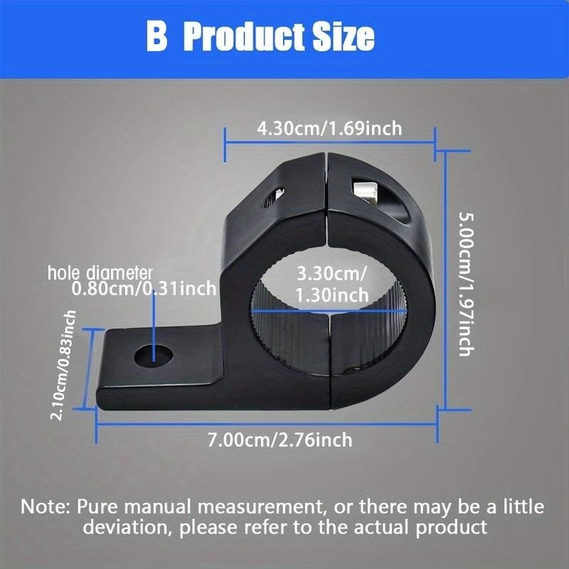 2ชิ้นมินิขับรถแสงวงเล็บไฟวงเล็บรถจักรยานยนต์อุปกรณ์เสริมโคมไฟส่วนประกอบ